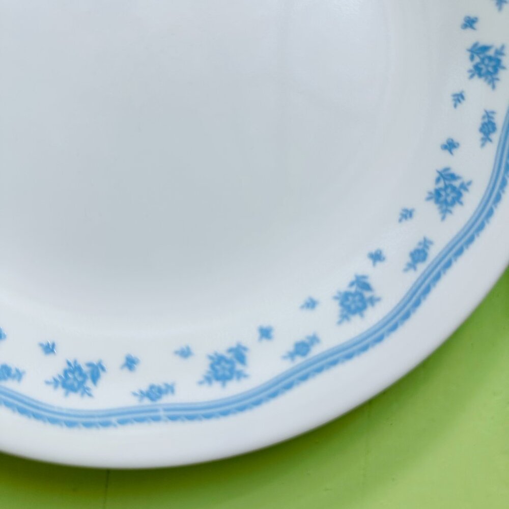 Vintage Corelle Salad Plates Set, Morning Blue Corelle, Vintage Dishes Plates - Picture 5 of 7